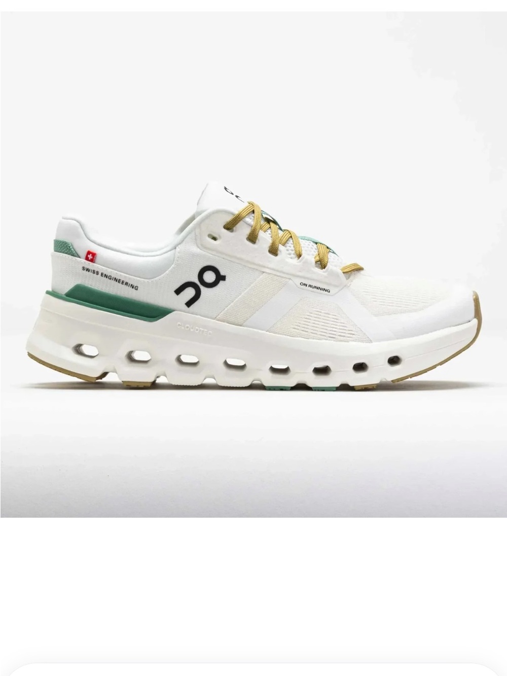 Women’s On Running Cloudrunner 2 Green White Sneakers size 6.5 - Picture 8 of 9